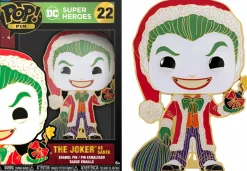 Pop! Home & Accessories>DC Comics DC Super Heroes - The Joker as Santa Holiday 4” Pop! Enamel Pin