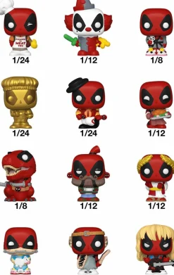 Blind Box>Deadpool - Bitty Pop! Blind Bag Vinyl Figure (Display of 24 Units)