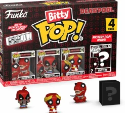 Blind Box>Deadpool - Dinopool, (Barista), (Roman Senator) & Mystery Bitty Pop! Vinyl Figure 4-Pack