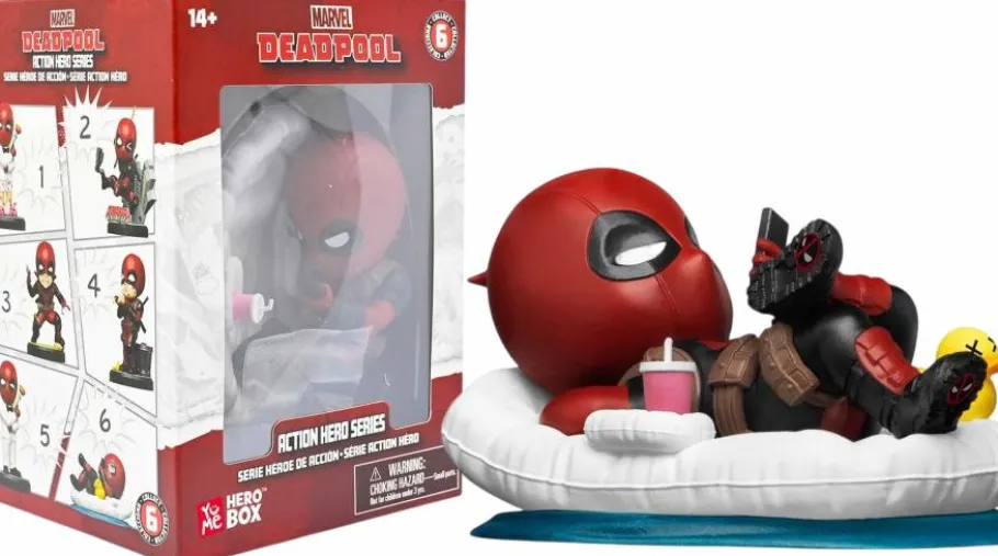 Designer Vinyl>Deadpool - Lounging Action Hero Series Hero Box 3" Vinyl Figure