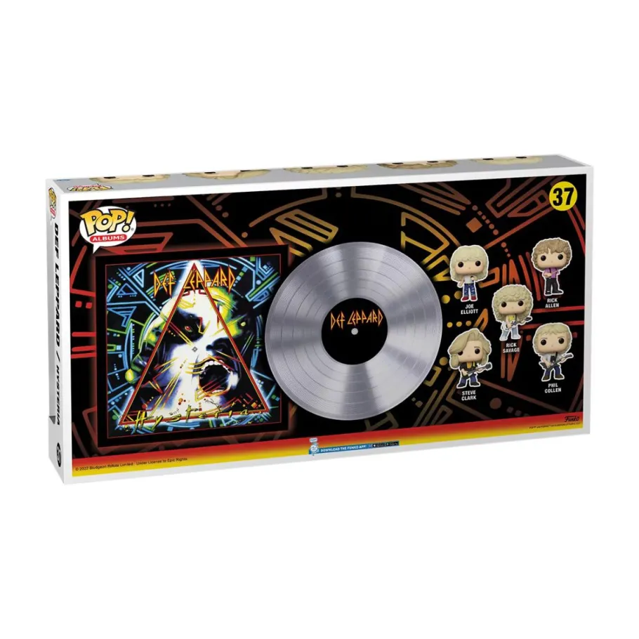 Pop! Deluxe>Def Leppard - Hysteria Deluxe Pop! Albums Vinyl Figure 5-Pack