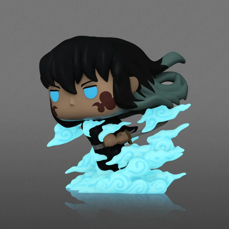 Pop! Chases, Vault, Limited Editions, Ppp Items>Demon Slayer - Muichiro Tokito (Mist Breathing) Pop! Plus Vinyl Figure in Acrylic Pop! Protector (Popcultcha Exclusive)