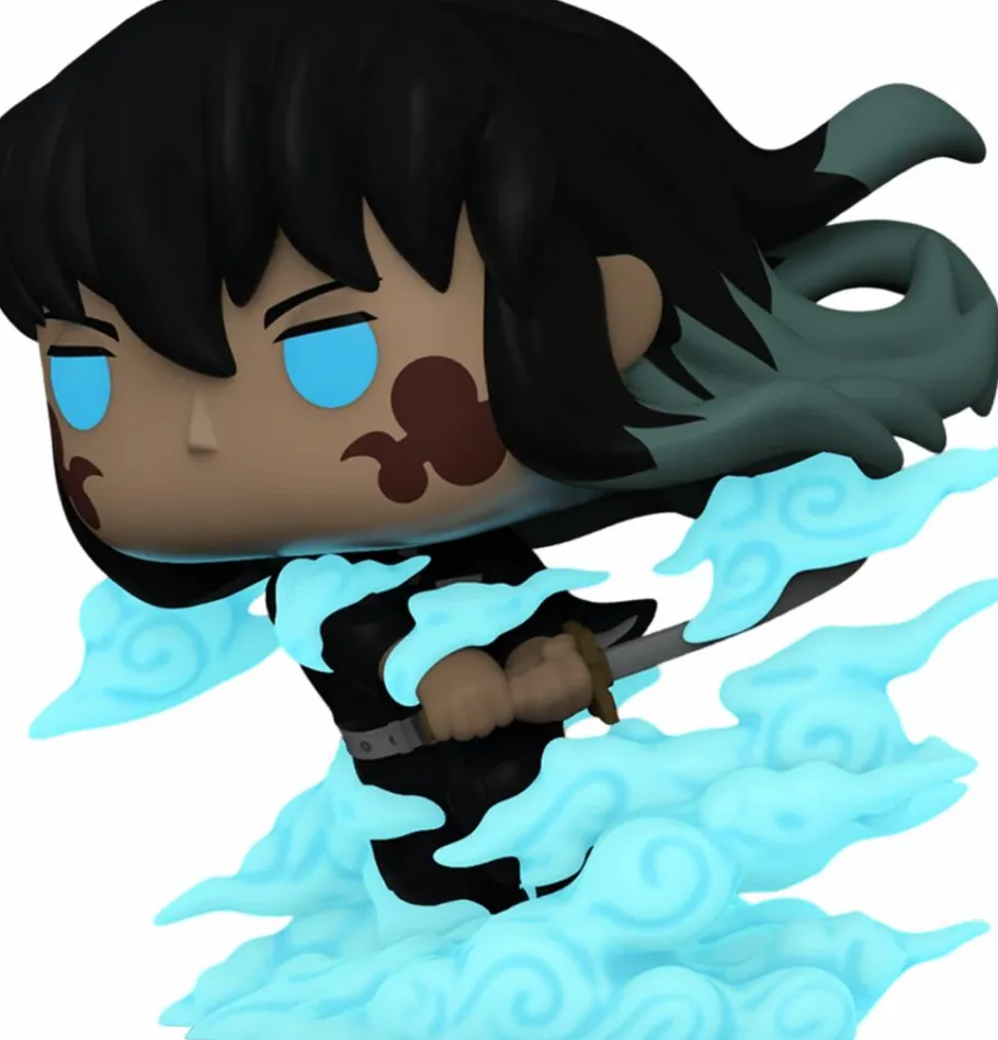Pop! Chases, Vault, Limited Editions, Ppp Items>Demon Slayer - Muichiro Tokito (Mist Breathing) Pop! Plus Vinyl Figure in Acrylic Pop! Protector (Popcultcha Exclusive)