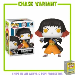 Pop! Chases, Vault, Limited Editions, Ppp Items>Demon Slayer - Susamaru Pop! Vinyl Figure in Acrylic Pop! Protector (Chase Variant)