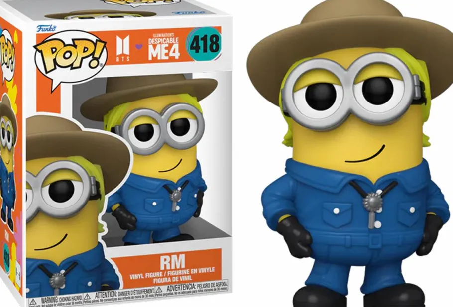Standard Pop!>BTS Despicable Me 4 x - RM Minion Pop! Vinyl Figure