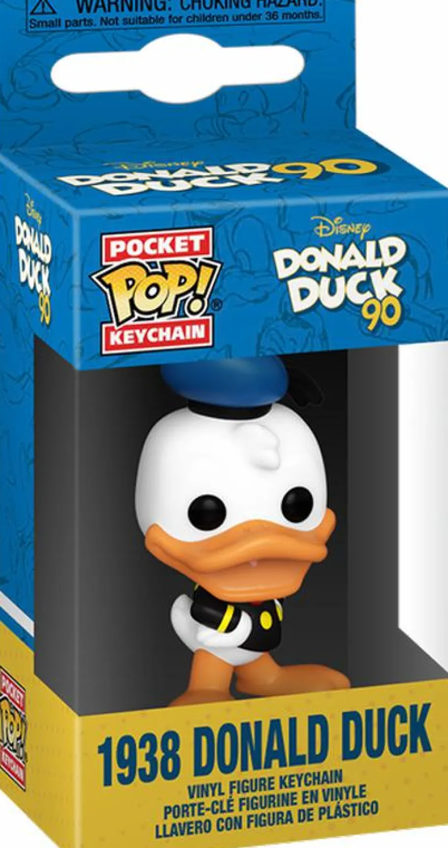Pop! Keychains>Donald Duck Disney: 90th - (1938) Pocket Pop! Keychain