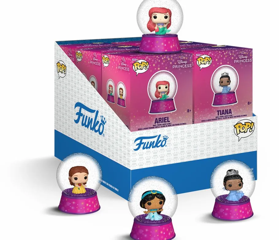 Blind Box>Disney Princess - Bitty Pop! Mini Snow Globes Vinyl Figure (Display of 12)
