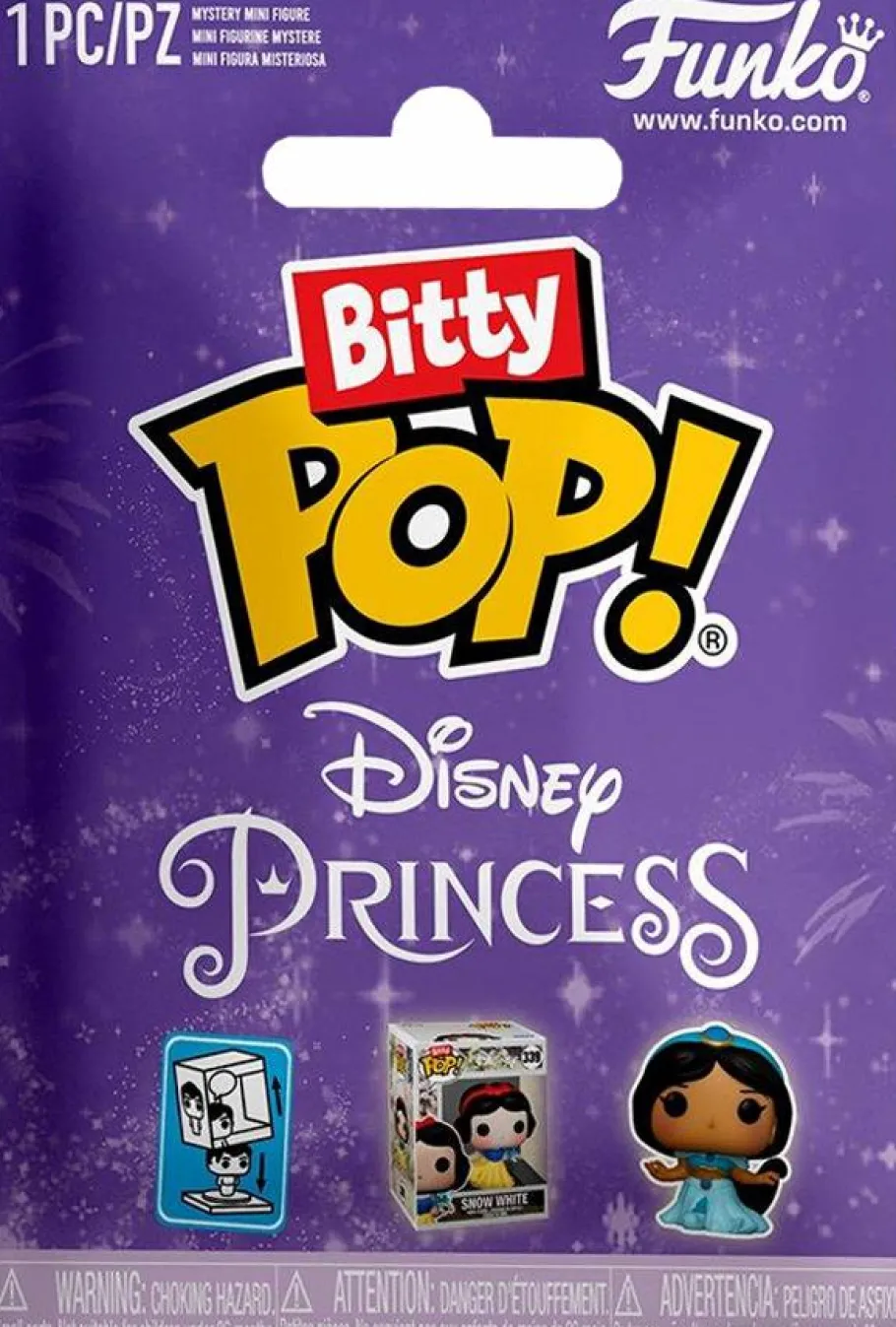 Blind Box>Disney Princess - Bitty Pop! Mystery Blind Bag Vinyl Figure (Display of 32 Units)