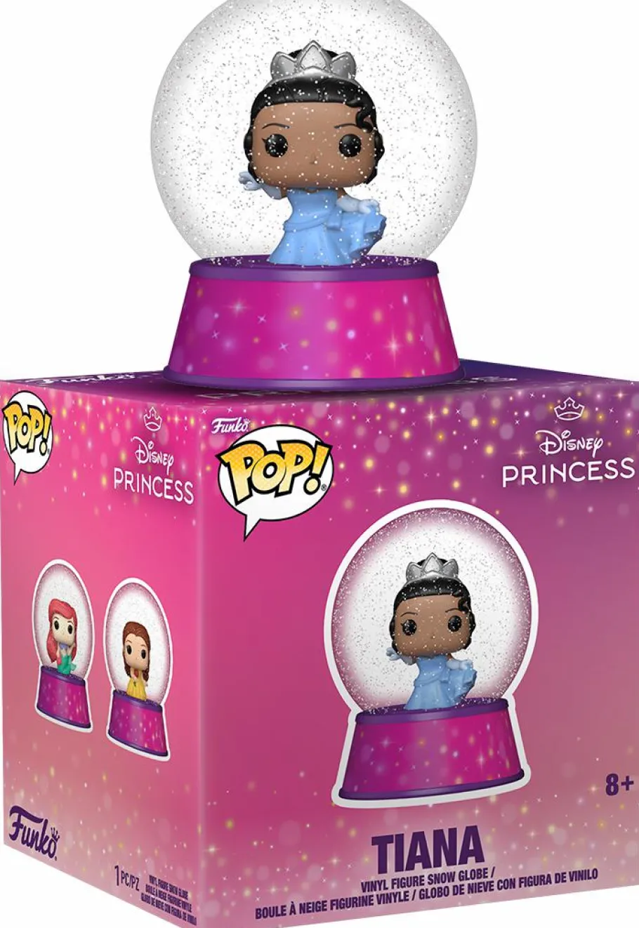 Blind Box>Disney Princess - Bitty Pop! Mini Snow Globes Vinyl Figure (Single Unit)