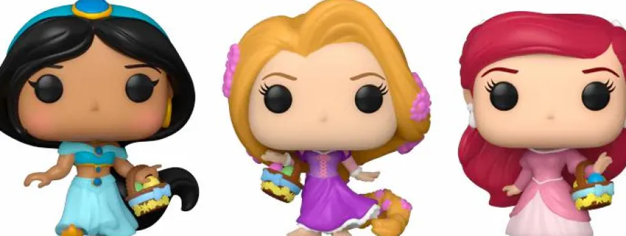 Pop! Keychains>Disney Princess - Jasmine, Rapunzel & Ariel Pocket Pop! 3-Pack