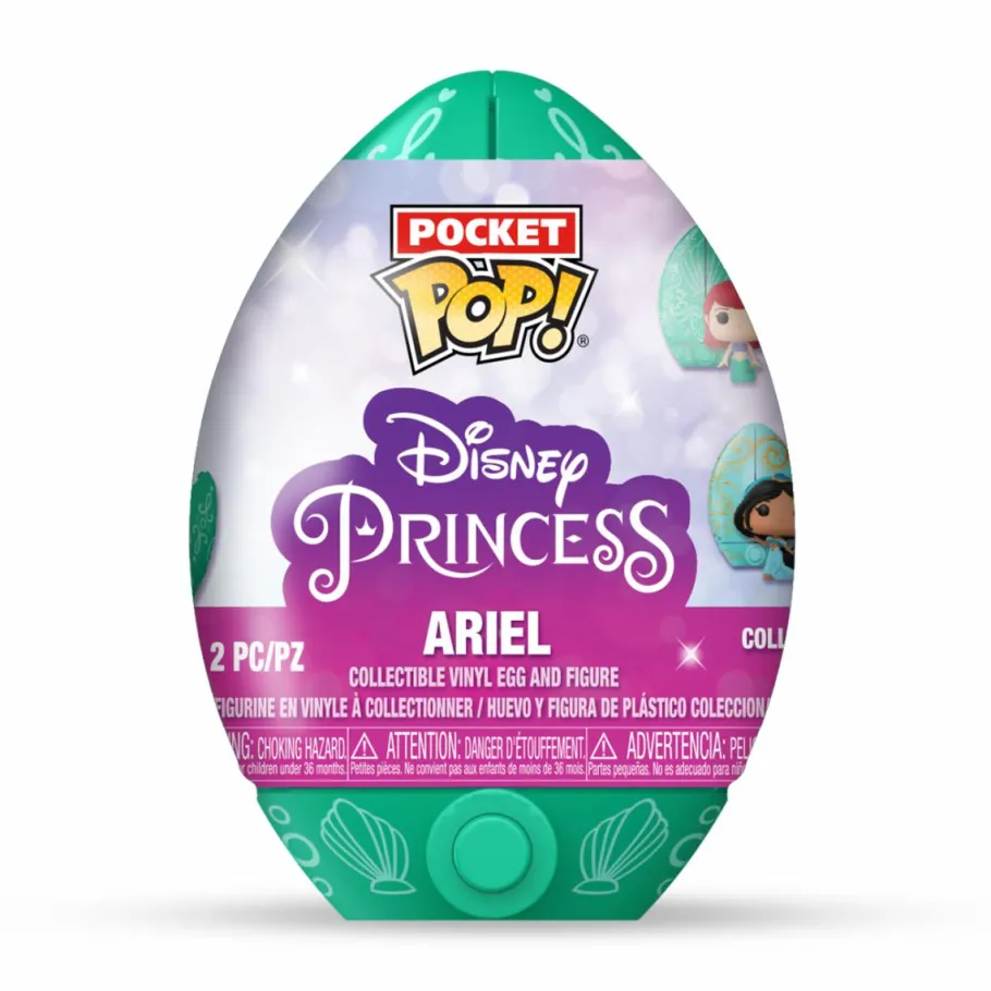 Designer Vinyl>Disney Princess - Pocket Pop! Vinyl Figure in Easter Egg (Display of 12 Units)