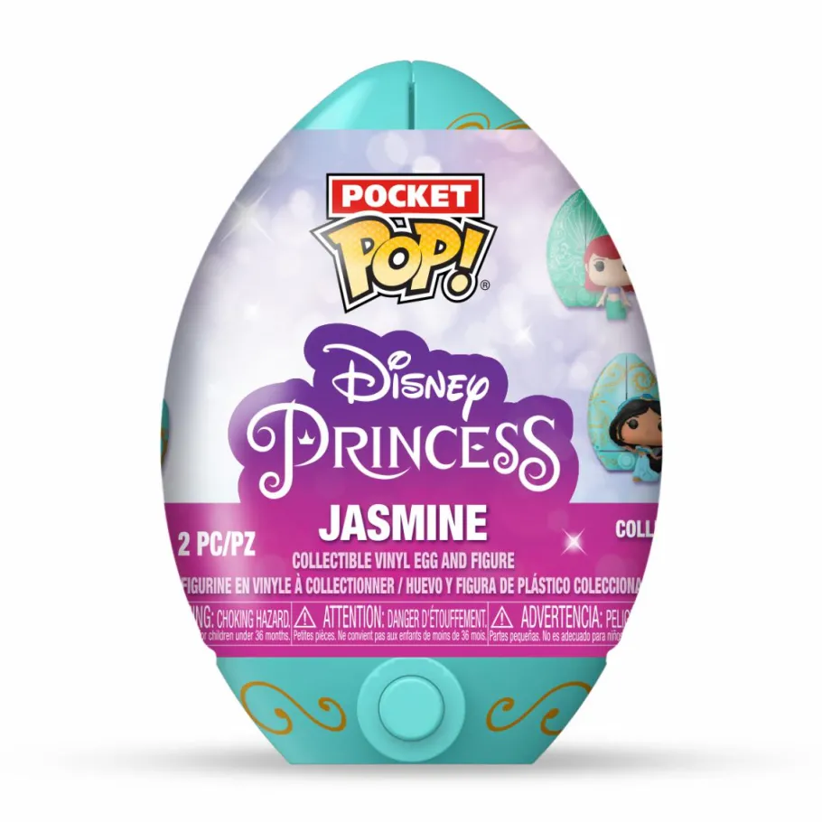 Designer Vinyl>Disney Princess - Pocket Pop! Vinyl Figure in Easter Egg (Display of 12 Units)