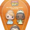 Pop! Keychains>Disney Princess - Tiana, Belle & Cinderella Pocket Pop! 3-Pack