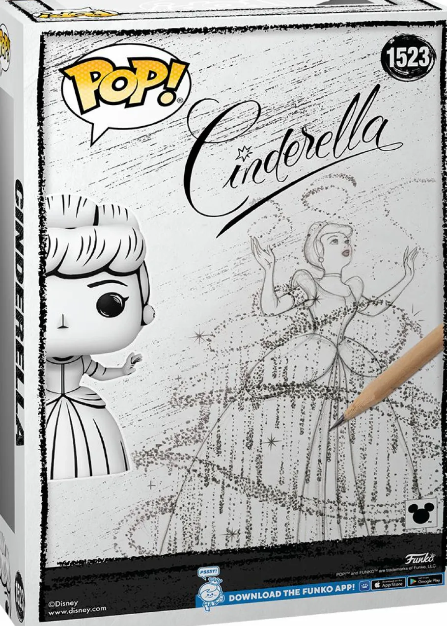 Pop! Covers>Disney : Sketched - Cinderella Pop! Covers Vinyl Figure