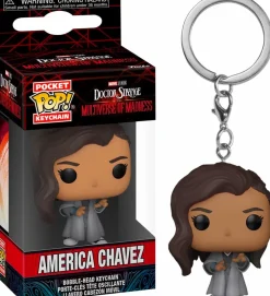 Pop! Keychains>Doctor Strange in the Multiverse of Madness - America Chavez Pocket Pop! Vinyl Keychain