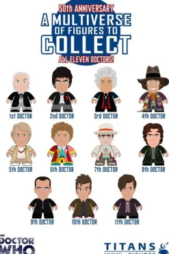 Blind Box>Doctor Who - 11 Doctors 3" Titan Vinyl Mini Figure Single Blind Box