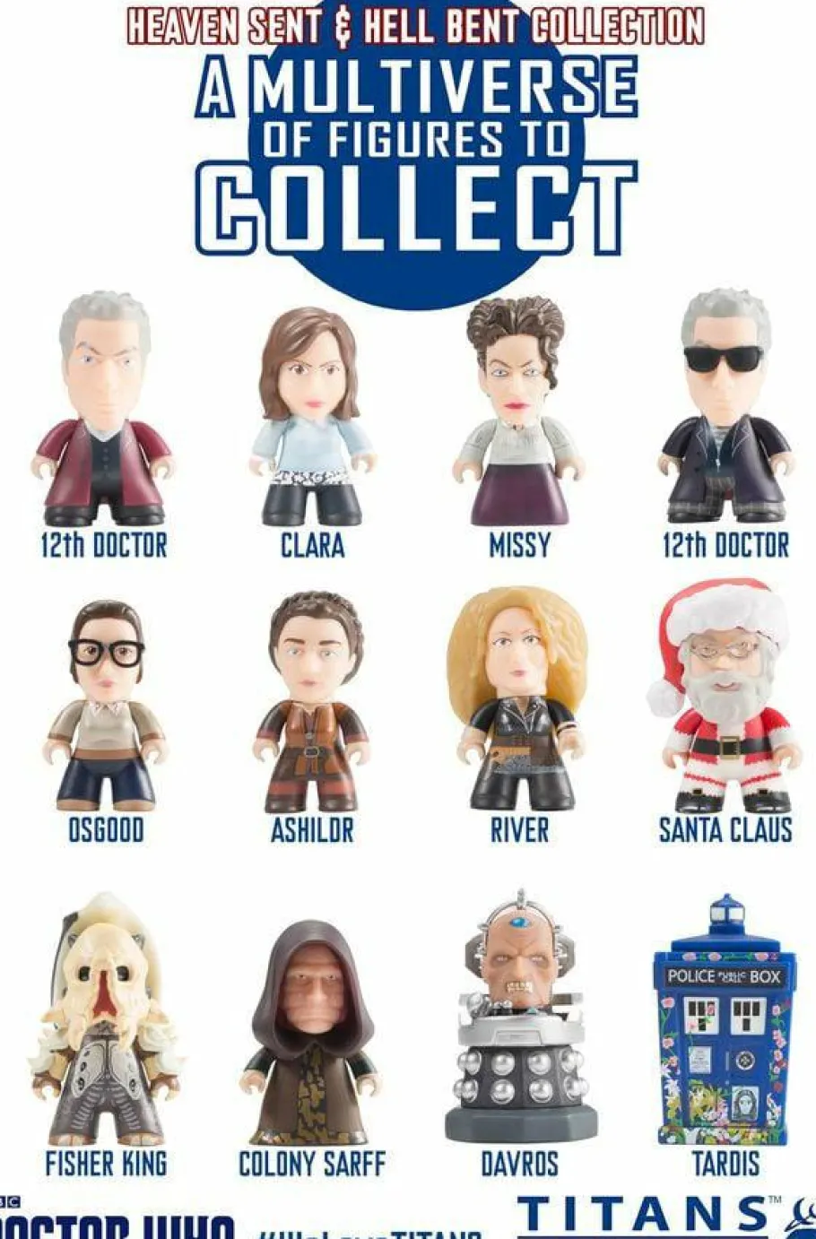 Blind Box>Doctor Who - 12th Doctor Heaven Sent & Hell Bent Titans Vinyl Mini Figure Single Blind Box