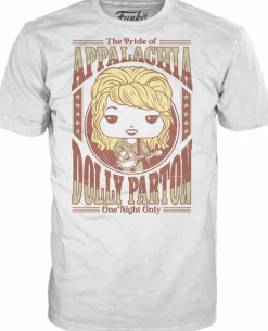 Pop! & Tee Sets>Dolly Parton - Pride of Appalachia Pop! Tees Unisex White T-Shirt