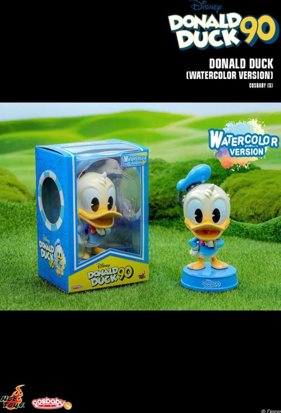 Cosbaby>Disney Donald Duck - Donald Duck (Watercolour Version) 90th Anniversary Cosbaby (S) Hot Toys Figure