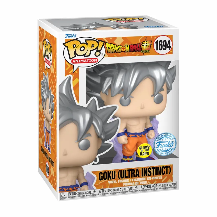 Standard Pop!>Dragon Ball Super - Goku Ultra Instinct Glow-in-the-Dark Pop! Vinyl Figure