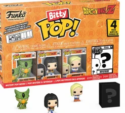Pop! Bundles>Dragon Ball Z - Cell (First Form), Android 17, Android 18 & Mystery Bitty Pop! Vinyl Figure 4-Pack