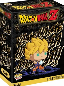 Pop! & Tee Sets>Dragon Ball Z - Super Saiyan Goku Kamehameha Pop! Tees Unisex Black T-Shirt