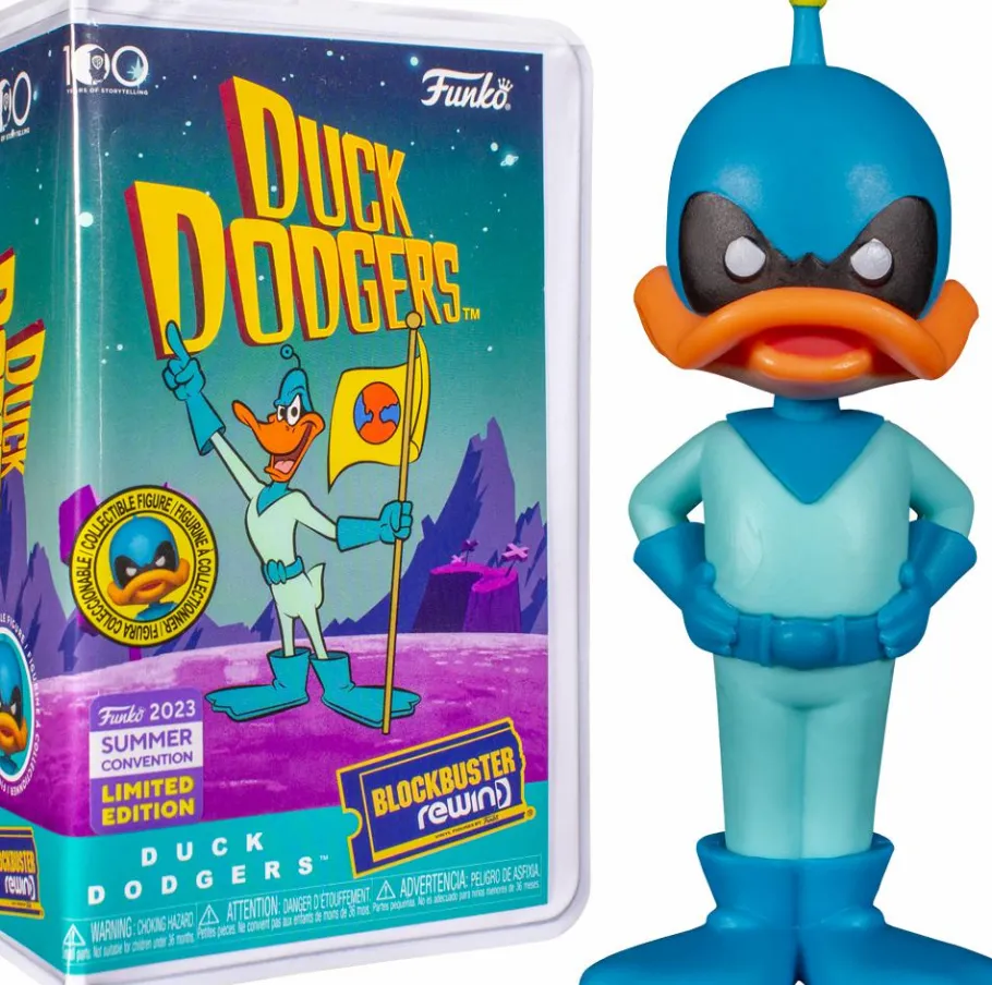Funko Convention Exclusives>Duck Dodgers in the 24½th Century - Blockbuster Rewind Vinyl Figure (2023 Summer Convention Exclusive) (Popcultcha Exclusive)