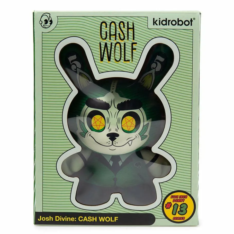 Dunny & Labbit>Dunny - Cash Wolf 5” Vinyl Figure by Josh Divine