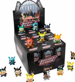 Designer Vinyl>Justice League Dunny - DC Dunny Blind Box Vinyl Keychain Display (24 Units)