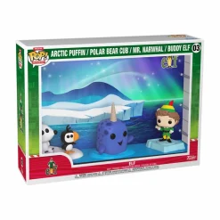 Pop! Deluxe>Elf (2003) - Arctic Puffin, Polar Bear Cub, Mr. Narwhal & Buddy Deluxe Pop! Moment Vinyl Figure 4-Pack