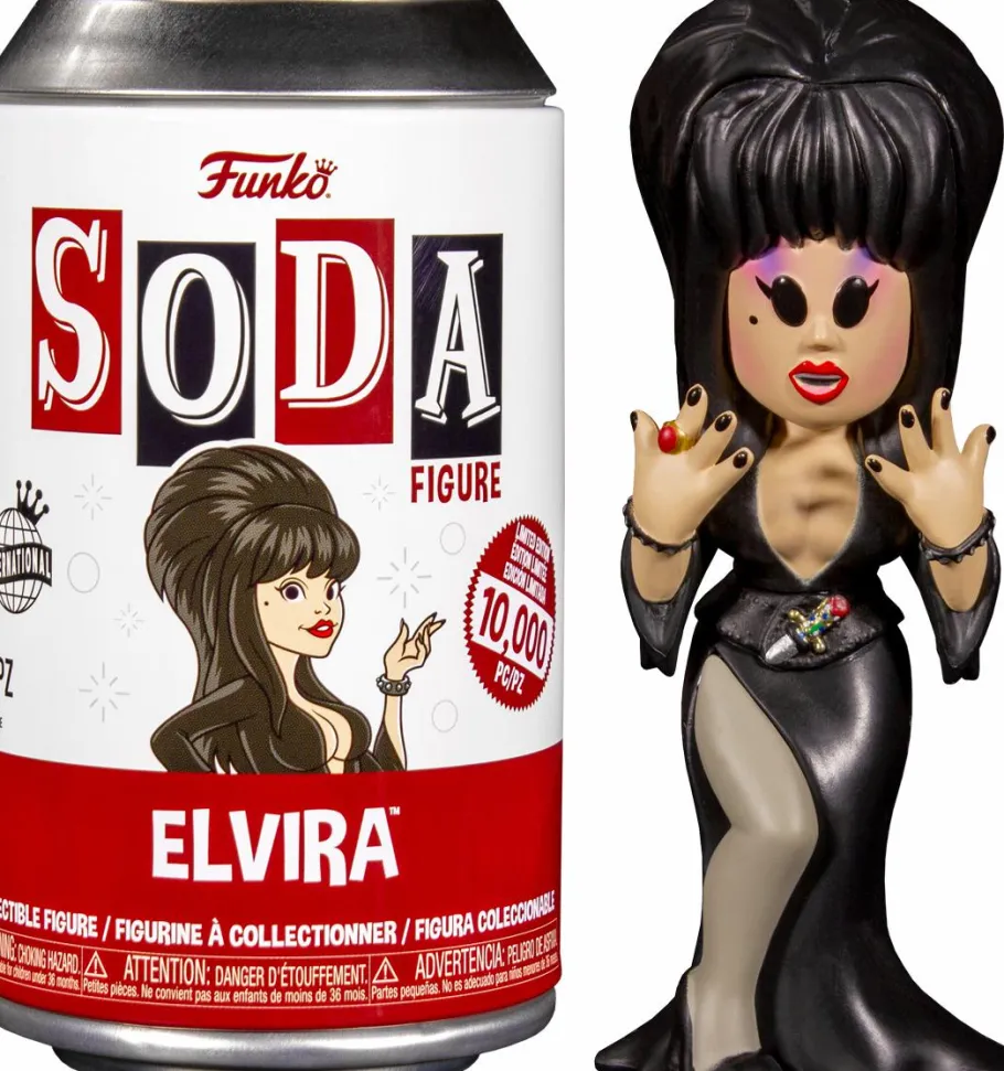 Designer Vinyl>Elvira : Mistress of the Dark - SODA Vinyl Figure in Collector Can (International Edition)