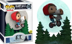 Pop! Deluxe>E.T. The Extra-Terrestrial - Elliott & Flying Over Moon Glow in the Dark Movie Moments Pop! Vinyl Figure 2-Pack