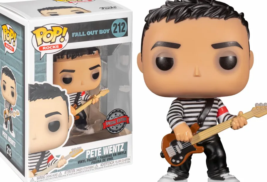 Standard Pop!>Fall Out Boy - Pete Wentz in Black & White Sweater Pop! Vinyl Figure