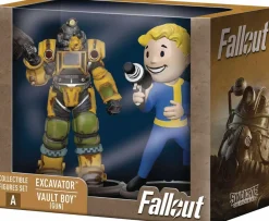 Designer Vinyl>Fallout - Excavator & Vault Boy (Gun) 3" 2-Pack Mini Figure Set