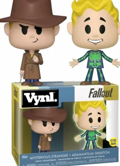 Designer Vinyl>Fallout - Mysterious Stranger & Adamantium Skeleton Vynl. Vinyl Figure 2-Pack