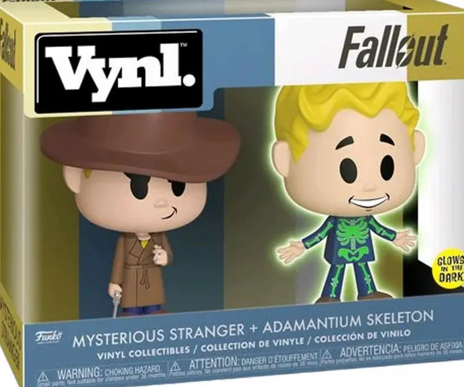 Designer Vinyl>Fallout - Mysterious Stranger & Adamantium Skeleton Vynl. Vinyl Figure 2-Pack