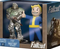 Designer Vinyl>Fallout - T-51 & Vault Boy (Classic) 3" 2-Pack Mini Figure Set