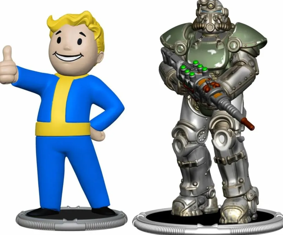 Designer Vinyl>Fallout - T-51 & Vault Boy (Classic) 3" 2-Pack Mini Figure Set