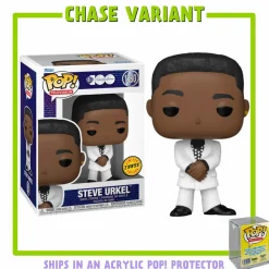 Pop! Chases, Vault, Limited Editions, Ppp Items>Family Matters - Steve Urkel Pop! Vinyl Figure in Acrylic Pop! Protector (Chase Variant)
