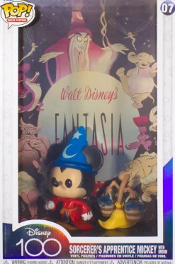 Pop! Covers>Mickey Mouse Fantasia (1941) - Sorcerer’s Apprentice Mickey With Broom Pop! Movie Poster Vinyl Figure