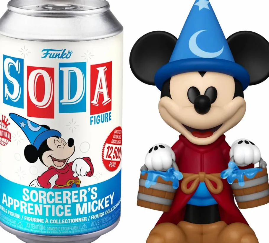 Designer Vinyl>Disney Fantasia - Sorcerer Mickey Vinyl SODA Figure in Collector Can (International Edition)