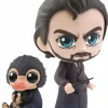 Cosbaby>Fantastic Beasts: The Crimes Of Grindelwald Fantastic Beasts 2: The Crimes of Grindelwald - Albus Dumbledore & Niffler Cosbaby 3.75” Hot Toys Bobble-Head Figure 2-Pack