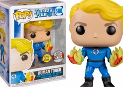 Standard Pop!>Fantastic 4 Fantastic Four - Human Torch Glow in the Dark Pop! Vinyl Figure