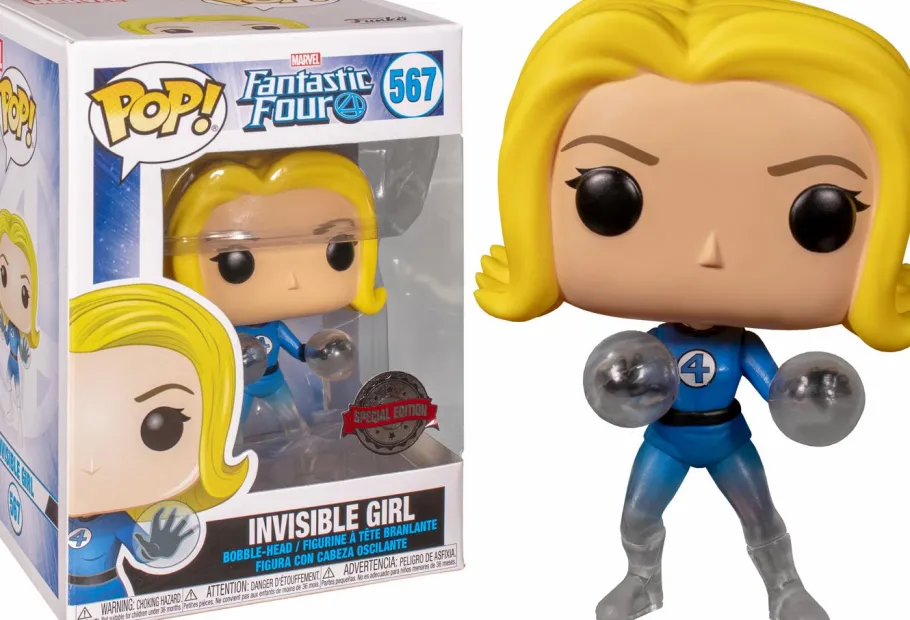Standard Pop!>Fantastic 4 Fantastic Four - Invisible Girl Translucent Pop! Vinyl Figure
