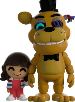 Designer Vinyl>Five Nights at Freddy's Five Nights at Freddy’s (2023) - Abby & Golden Freddy 4.5" Vinyl Figure