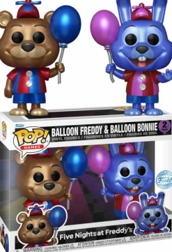 Standard Pop!>Five Nights at Freddy's - Balloon Freddy & Balloon Bonnie Metallic Pop! Vinyl 2-Pack