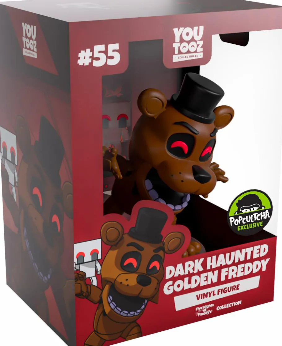 Designer Vinyl>Five Nights at Freddy's - Dark Haunted Golden Freddy 4" Vinyl Figure (Popcultcha Exclusive)