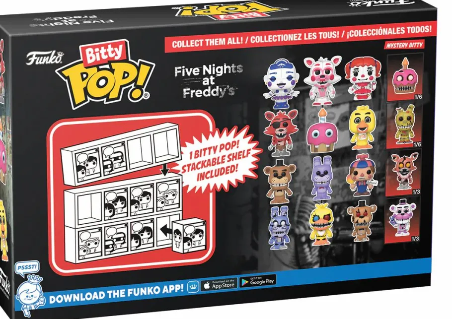 Blind Box>Five Nights at Freddy's - Freddy, Bonnie, Balloon Boy & Mystery Bitty Pop! Vinyl Figure 4-Pack
