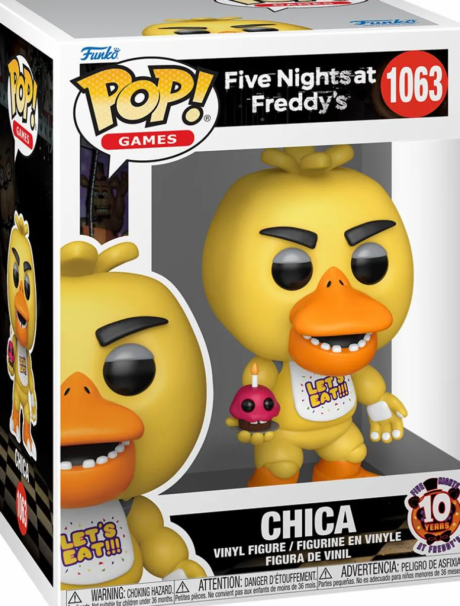 Standard Pop!>Five Nights at Freddy's : 10th Anniversary - Chica with Cupcake Pop! Vinyl Figure