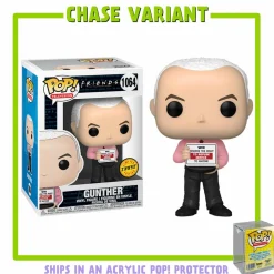Pop! Chases, Vault, Limited Editions, Ppp Items>Friends - Gunther Pop! Vinyl Figure in Acrylic Pop! Protector (Chase Variant)